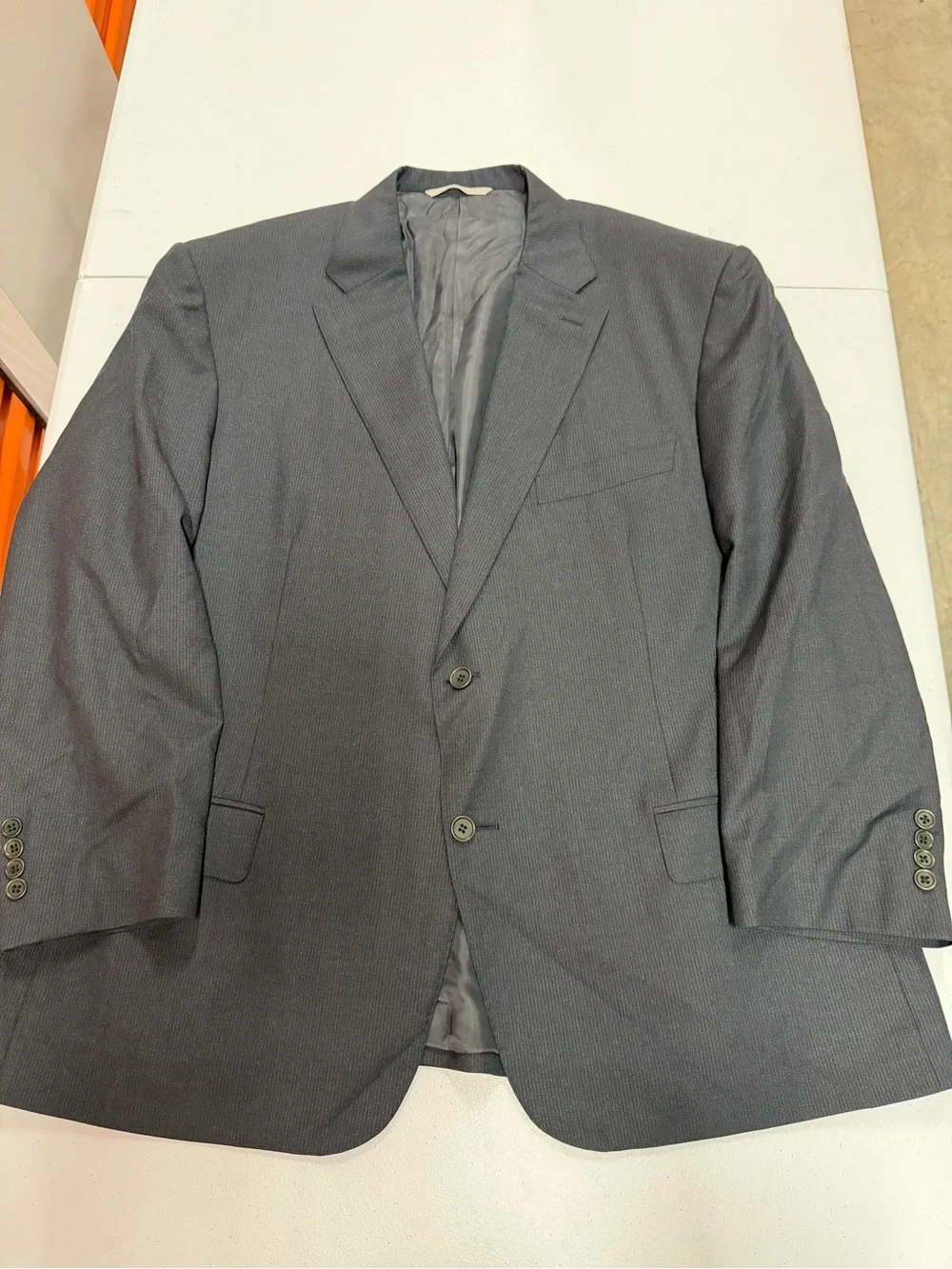 Canali 1934 Suit Mens 60R 50R 100% Wool Charcoal Gray 2Pc Italy READ B332